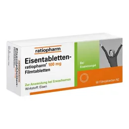 Tablety železa ratiopharm® 100 mg filmom obalené tablety, 50 ks