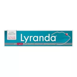 LYRANDA Žuvacie tablety, 15 ks