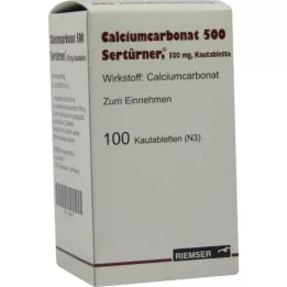 CALCIUMCARBONAT 500 žuvacích tabliet, 100 kusov