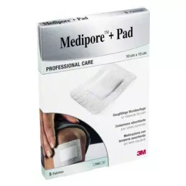 MEDIPORE+Podložka 3M 10x15cm 3569NP omietka, 5 ks