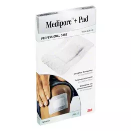 MEDIPORE+Podložka 3M 10x20cm 3570NP omietka, 5 ks