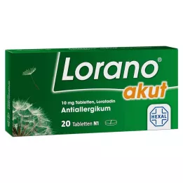 LORANO akútne tablety, 20 ks
