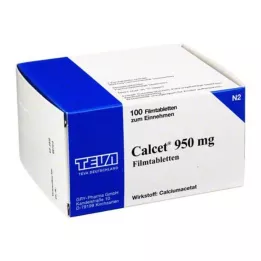CALCET 950 mg filmom obalené tablety, 100 ks