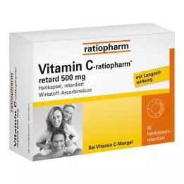 VITAMIN C-RATIOPHARM retard 500 mg kapsuly, 30 ks
