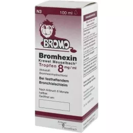 BROMHEXIN Krewel Meuselb, kvapky 8 mg/ml, 100 ml