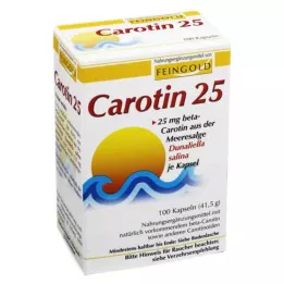CAROTIN 25 jemných zlatých kapsúl, 100 ks