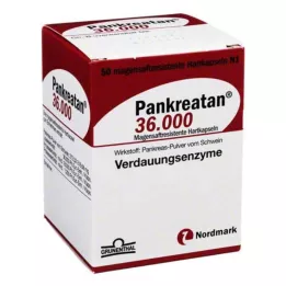 PANKREATAN 36 000 gastrorezistentných tvrdých kapsúl, 50 ks