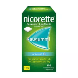NICORETTE Žuvačka 4 mg mäta biela, 105 ks