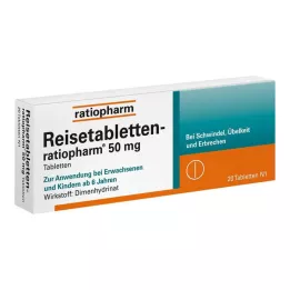 REISETABLETTEN-ratiopharm, 20 ks