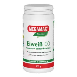 EIWEISS 100 jahodový prášok Megamax, 400 g