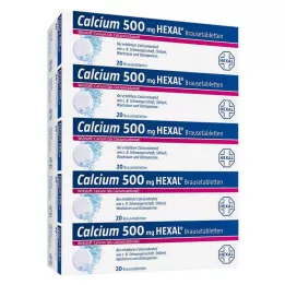 CALCIUM 500 HEXAL šumivých tabliet, 100 ks