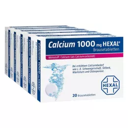 CALCIUM 1000 HEXAL šumivých tabliet, 100 ks
