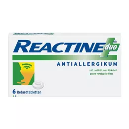 REACTINE duo tablety s predĺženým uvoľňovaním, 6 ks