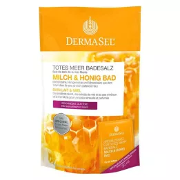 DERMASEL Soľ do kúpeľa z Mŕtveho mora + mlieko&Medové kúpele, 1 kus