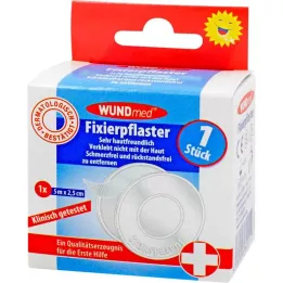FIXIERPFLASTER 2,5 cm x 5 m priehľadná, 1 kus