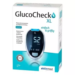 GLUCOCHECK XL Súprava glukomeru mmol/l, 1 ks