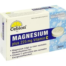 CEBION Plus Magnesium 400 šumivých tabliet, 20 ks
