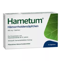 HAMETUM Čapíky na hemoroidy, 10 ks