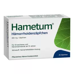 HAMETUM Čapíky na hemoroidy, 25 ks