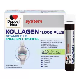 DOPPELHERZ Kolagénové ampulky so systémom 11 000 Plus, 30 x 25 ml