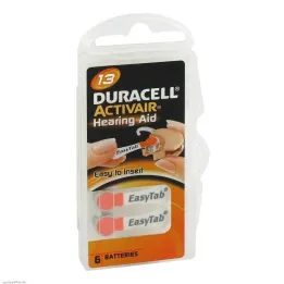 Batérie do načúvacích prístrojov Duracell 13, 6 ks