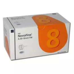 NOVOFINE 8 kanýl 0,30 x 8 mm 30 G tenkostenná, 100 ks