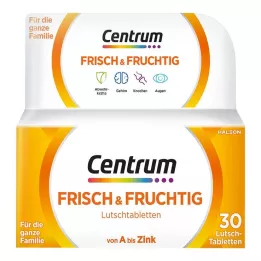 CENTRUM čerstvé & ovocné pastilky, 30 ks