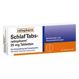 SCHLAF TABS-ratiopharm 25 mg tablety, 20 ks