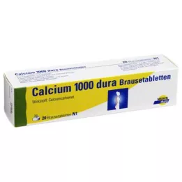 CALCIUM 1000 dura šumivých tabliet, 20 ks