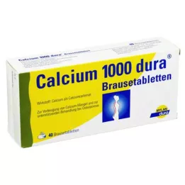 CALCIUM 1000 dura šumivých tabliet, 40 ks