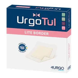 Urgotül Lite Border obväz 8x8 cm, 10 ks