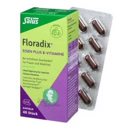 FLORADIX Železo plus vitamíny B kapsuly, 40 ks