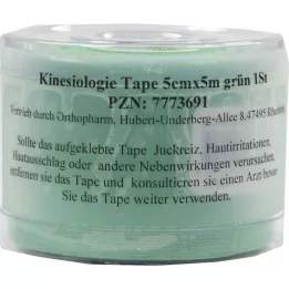 KINESIOLOGIE Páska 5 cm x 5 m zelená, 1 kus