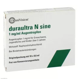DURAULTRA N sínusové očné kvapky, 10X0,6 ml