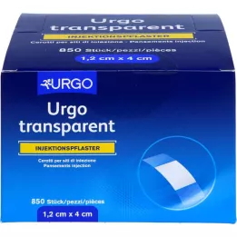 URGO TRANSPARENT Injektážne omietky 1,2x4 cm, 850 ks