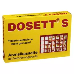DOSETT S Lekárska kazeta červená, 1 ks
