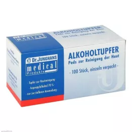 ALKOHOLTUPFER 3x6 cm sterilné, 100 ks