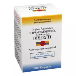 SCHWARZKÜMMELÖL Kapsuly Immerfit, 120 ks