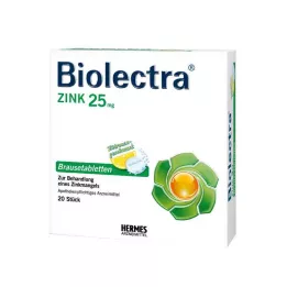 BIOLECTRA Zinkové šumivé tablety, 20 ks