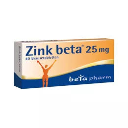 ZINK BETA 25 šumivých tabliet, 40 ks