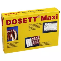 DOSETT Maxi Medicine Cassette červená, 1 ks