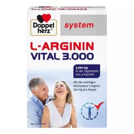 DOPPELHERZ L-Arginine Vital 3 000 systém kapsúl, 120 ks