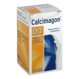 CALCIMAGON D3 žuvacie tablety, 30 ks