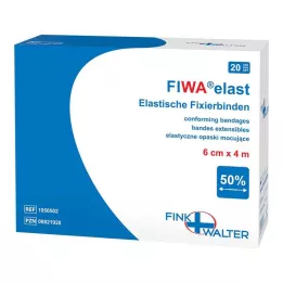 FIXIERBINDE elastický 6 cmx4 m voľný, 1X20 ks