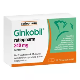 GINKOBIL-ratiopharm 240 mg filmom obalené tablety, 60 ks