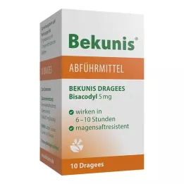 BEKUNIS Bisacodyl Dragees 5 mg gastrorezistentné tablety, 10 ks