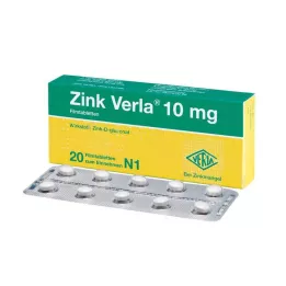 ZINK VERLA 10 mg filmom obalené tablety, 20 ks