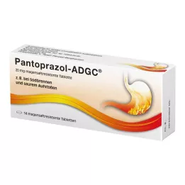 PANTOPRAZOL ADGC 20 mg gastrorezistentné tablety, 14 ks