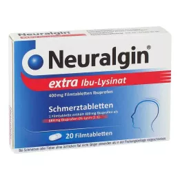 NEURALGIN extra filmom obalené tablety Ibu-Lysinat, 20 ks