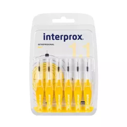 INTERPROX mini žltý blister medzizubnej kefky, 6 ks